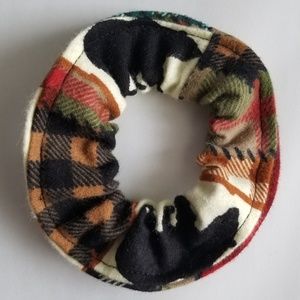 Bear Scrunchie Hair Tie Handmade Outdoor Kid Size